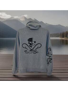 Salt Strong Adults Pullover Hoodie Front Pocket Size XL Lightweight